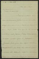 Carta do Visconde de Miranda do Corvo a Teófilo Braga