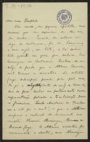 Carta de Joaquim de Araújo a Teófilo Braga
