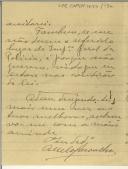 Carta de A. Melo Carvalho para Bernardino Ferreira