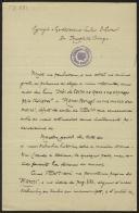 Carta de Manuel Carvalhais a Teófilo Braga