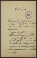Carta de João Domingues a Teófilo Braga