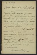 Carta de Maria Olga de Morais Sarmento da Silveira para Teófilo Braga