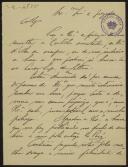Carta de Carlos de Melo para Teófilo Braga