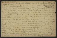 Bilhete-postal de J. Sertide a Teófilo Braga
