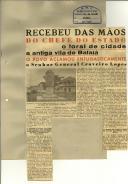 Recebeu das mãos do Chefe do Estado o foral de cidade a antiga vila de Bafatá