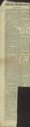 A verdade sobre as contas públicas de 1933-34