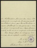 Carta de Deolinda Pereira de Santos, do "Mundo Ilustrado", a Teófilo Braga