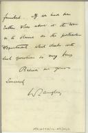 Carta de W. Langley para Manuel Teixeira Gomes