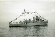 Fotografia do navio Aviso de 2ª classe “Gonçalo Velho” ao serviço da Marinha Portuguesa
