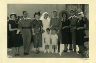 Fotografia do casamento de João Carlos Craveiro Lopes com Maria Isabel Rodrigues Ferreira, em Sintra
