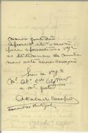 Carta de A. Calado Crespo para Sidónio Pais