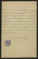 Carta de Agostinho Fortes para Teófilo Braga