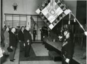 Fotografia de Américo Tomás na abertura do ano letivo do Colégio Militar