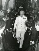 Fotografia de Américo Tomás por ocasião da visita oficial efetuada ao distrito da Guarda, entre o dia 30 de maio e o dia 2 de junho de 1964