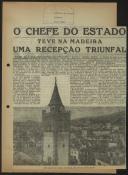 Colecção de recortes de imprensado jornal Diário da Manhã sobre a Viagem Presidencial a São Tomé e Príncipe e Angola