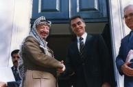 Visita de Yasser Arafat