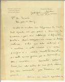 Carta de Urbano Rodrigues para Manuel Teixeira Gomes