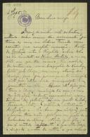 Carta de Graça Barreto a Teófilo Braga