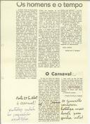 O Carnaval…