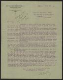 Carta da République Universelle a Teófilo Braga