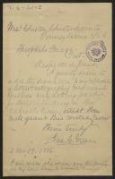 Carta de Jesse C. Green a Teófilo Braga