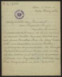 Carta de Sophie Bachmann a Teófilo Braga