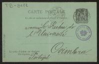 Carta de H. Welter ao Reitor da Universidade de Coimbra