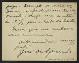Cartão de José de Figueiredo a Teófilo Braga