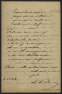 Carta de António Francisco Barata a Teófilo Braga