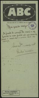 Carta de Rocha Martins para Teófilo Braga