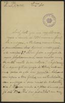 Carta de Olegário Jácome Madeira a Teófilo Braga