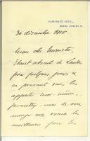 Carta para Manuel Teixeira Gomes