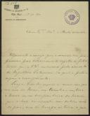 Carta de José Augusto Cristo Machado a Teófilo Braga