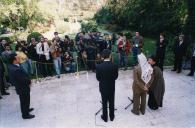 Visita de Yasser Arafat