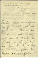 Carta de Afonso Costa para Manuel Teixeira Gomes