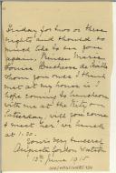 Carta de Augusta Gordon Watson para Manuel Teixeira Gomes