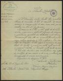 Carta de Narciso Marques Cardoso, do Centro Republicano Miguel Bombarda, a Teófilo Braga