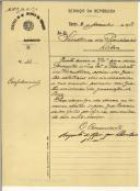Ofício de Augusto de Assis Silva Reis para a Secretaria da Presidência da República