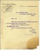 Carta do Crédit Franco-Portugais para Manuel Teixeira Gomes