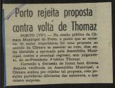 Porto rejeita proposta contra volta de Thomaz