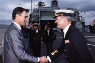 "Cerimónia da entrega do estandarte nacional ao N. P. R. ""Vasco da Gama"""