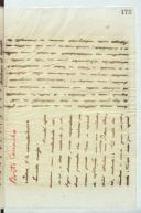 Cópia de carta de Manuel Teixeira Gomes para Brito Camacho