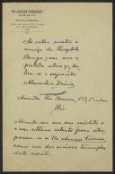 Carta de Almachio Diniz a Teófilo Braga