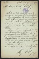 Carta de Miguel Braga  Teófilo Braga