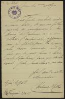 Carta de Carlos de Melo para Teófilo Braga