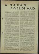 A Nação e o 28 de Maio