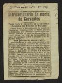 O tricentenário da morte de Cervantes
