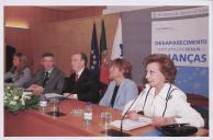 Fotografia de Manuela Ramalho Eanes com Celeste Cardona, Jorge Sampaio, Mota Amaral e Teresa Caeiro