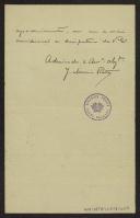 Carta de J. M. Rato a Teófilo Braga