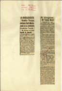 "O Presidente Getúlio Vargas visitou o ""Santa Maria"" onde o sr. Almirante Américo Tomás lhe ofereceu um jantar seguido de recepção"